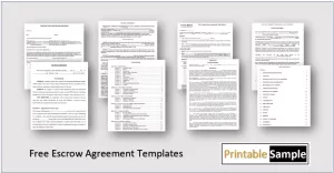 Escrow Agreement Templates