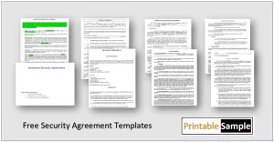 security agreement templates
