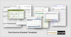Exercise Schedule Templates
