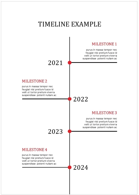 Timeline Sheet Template 04