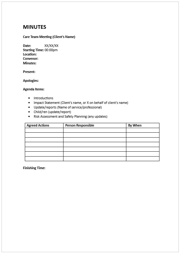 Meeting Notes Template 04