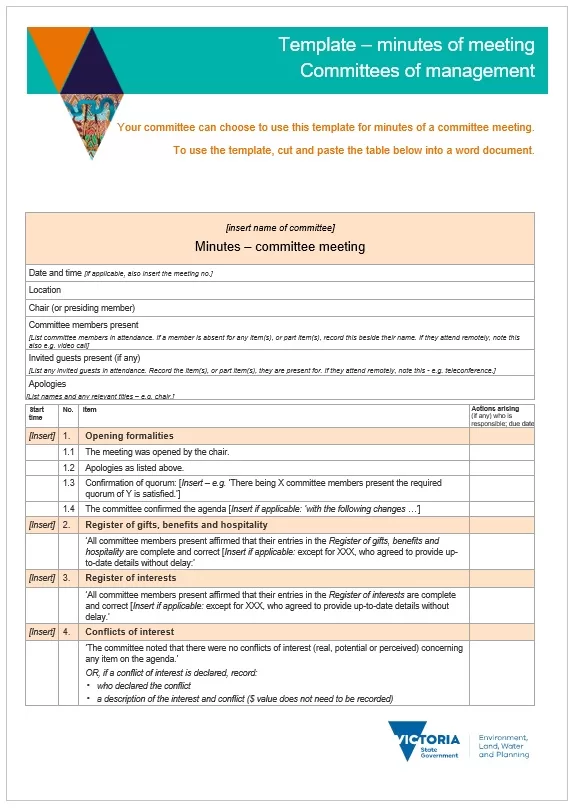 Meeting Notes Template 21