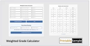 Weighted Grade Calculator