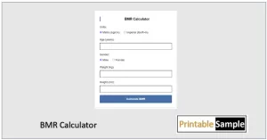 BMR Calculator