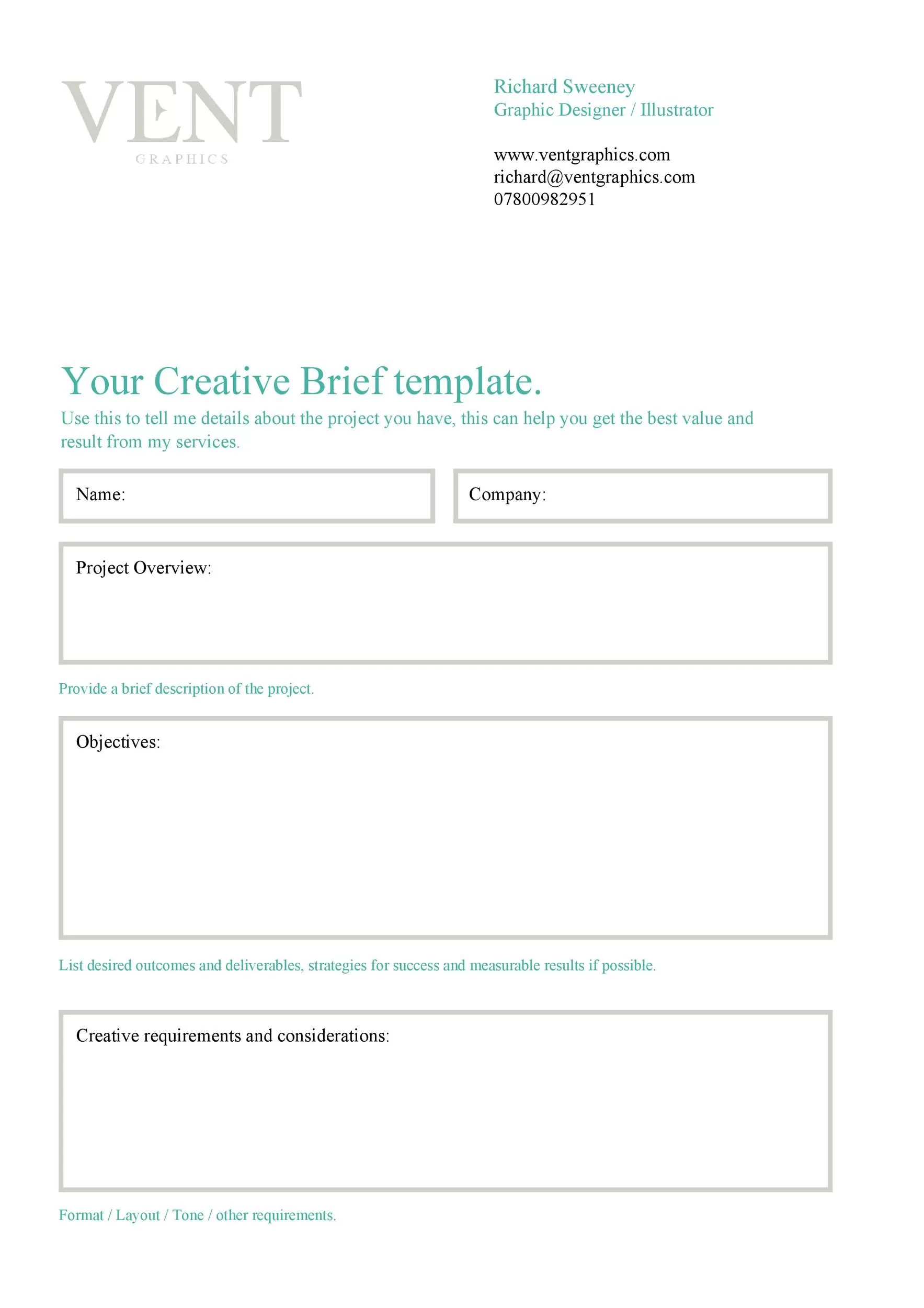 Creative Brief Template 21