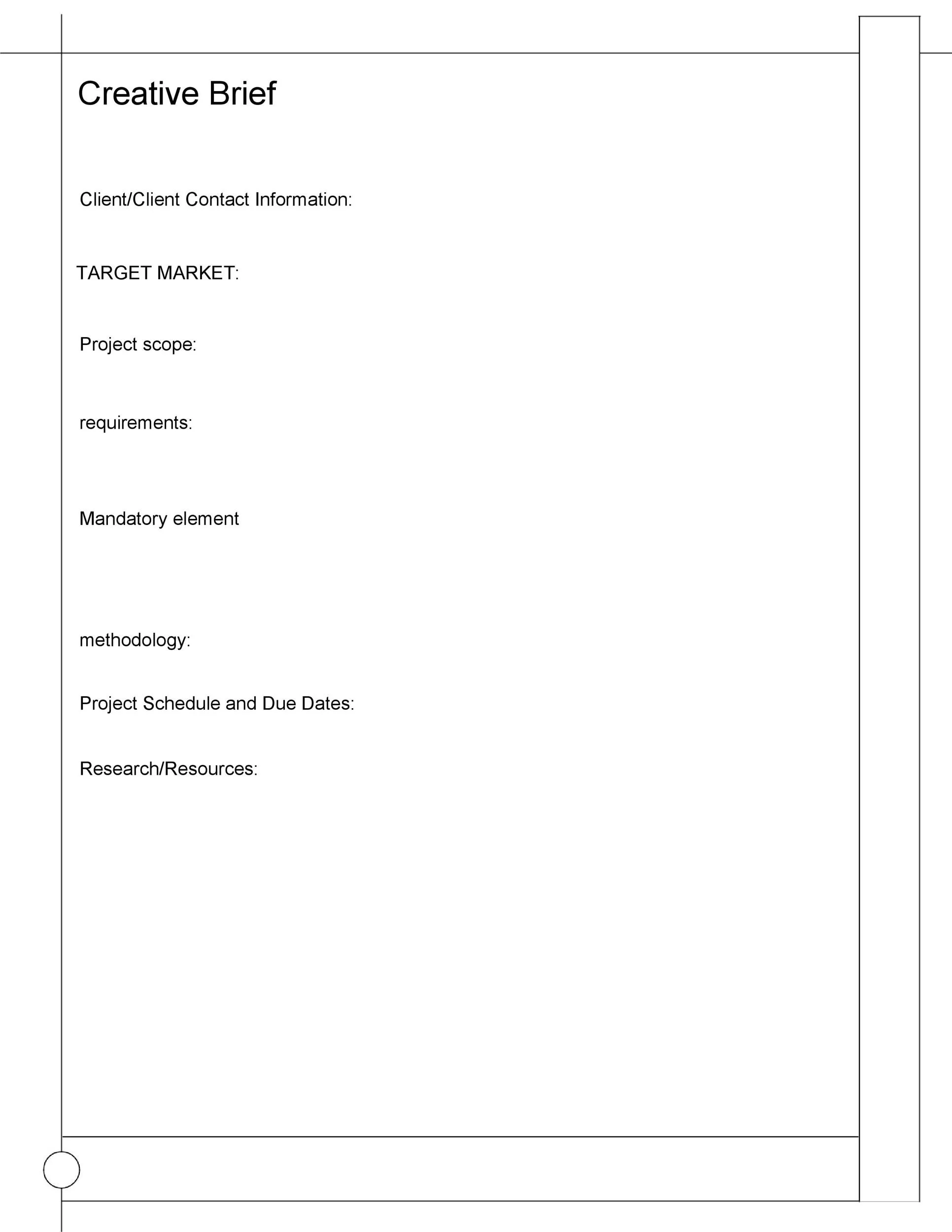 Creative Brief Template 24
