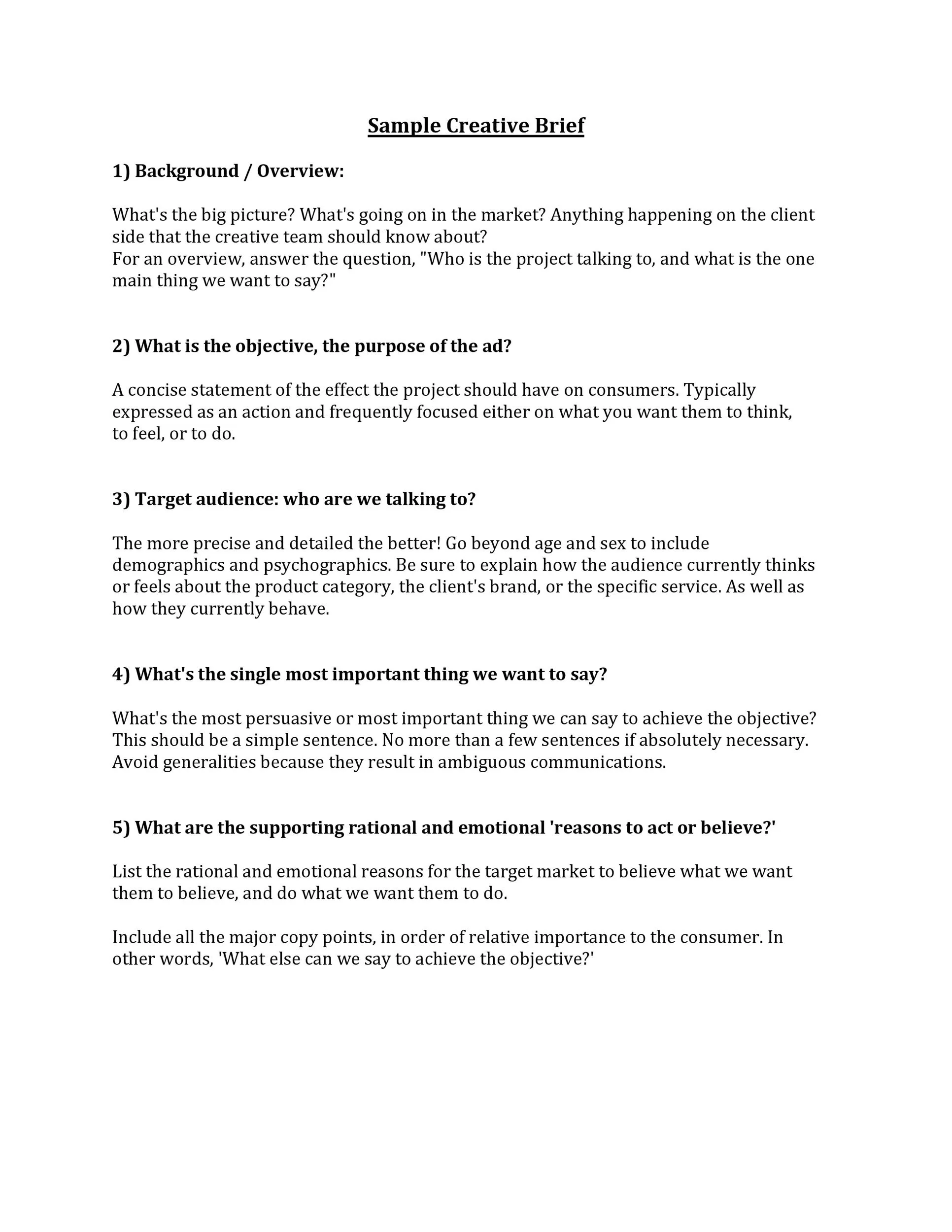 Creative Brief Template 28