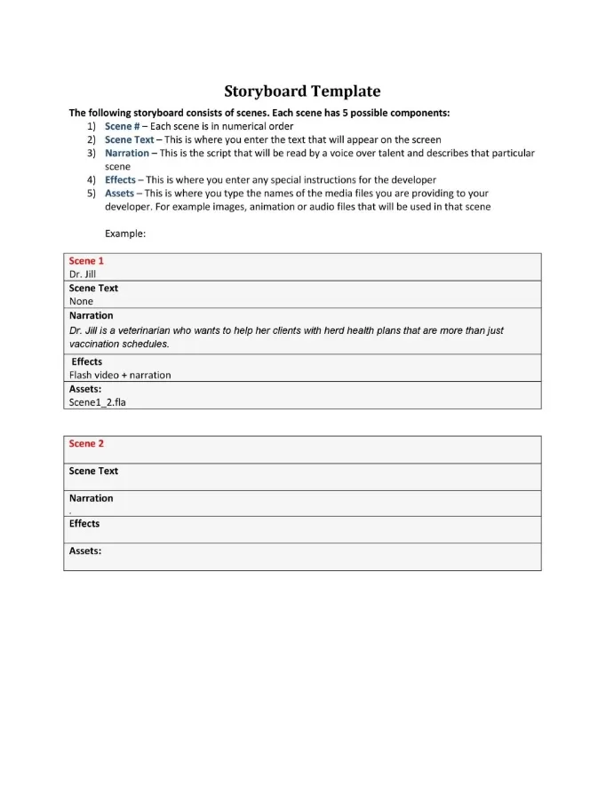 Storyboard Template 11