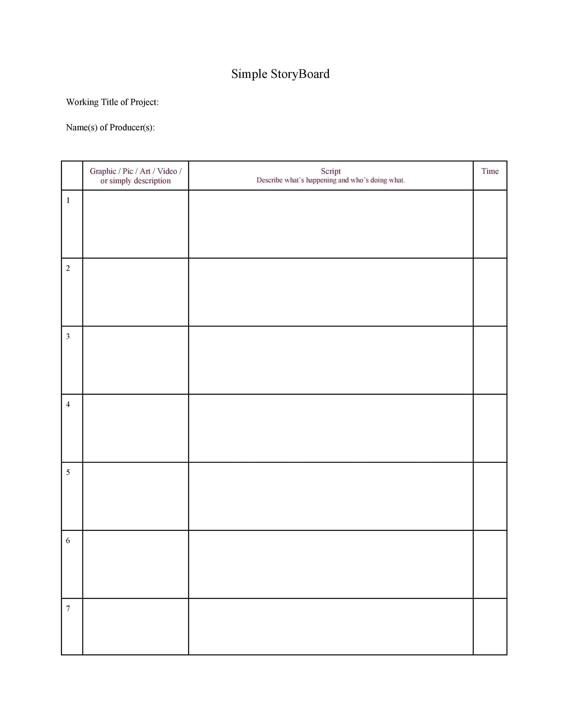 Storyboard Template 16