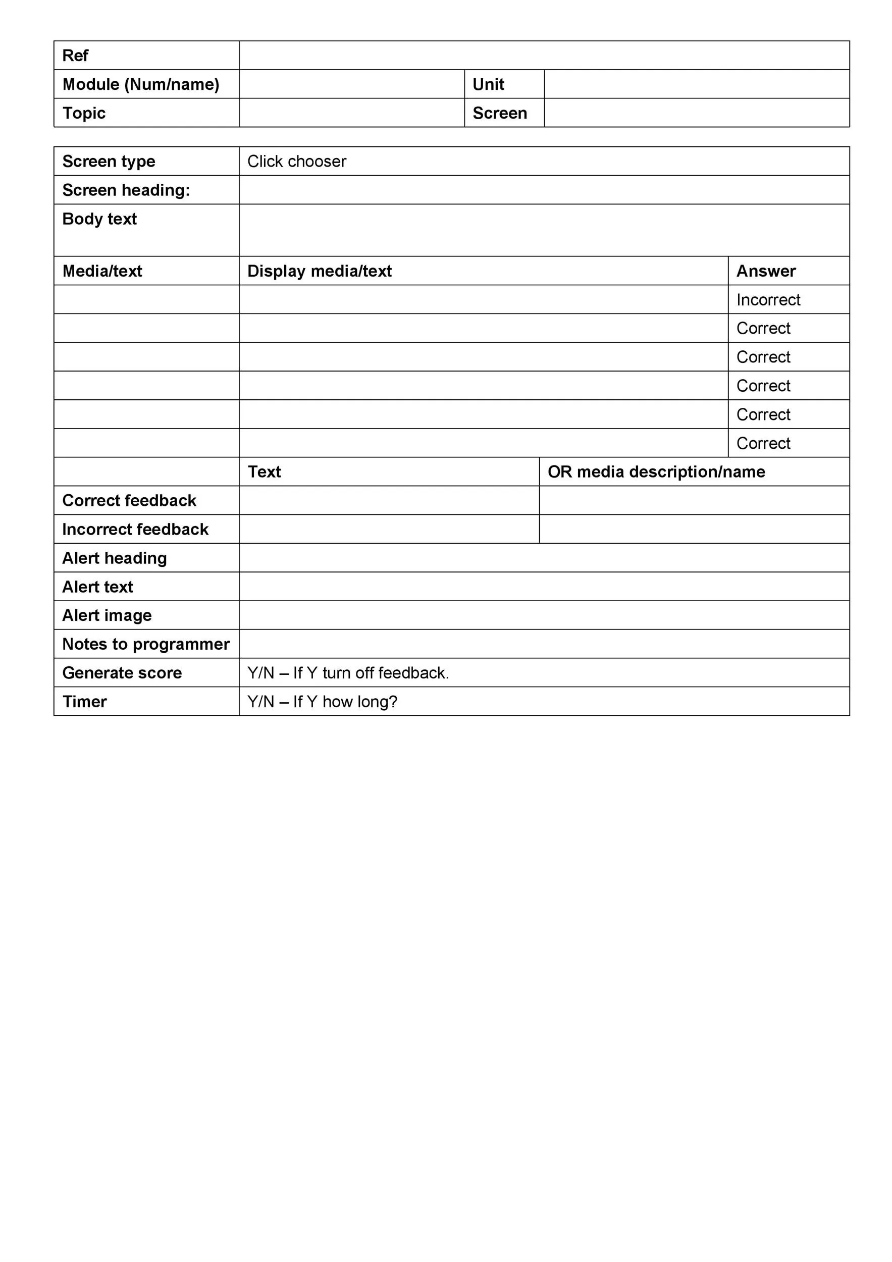 Storyboard Template 21