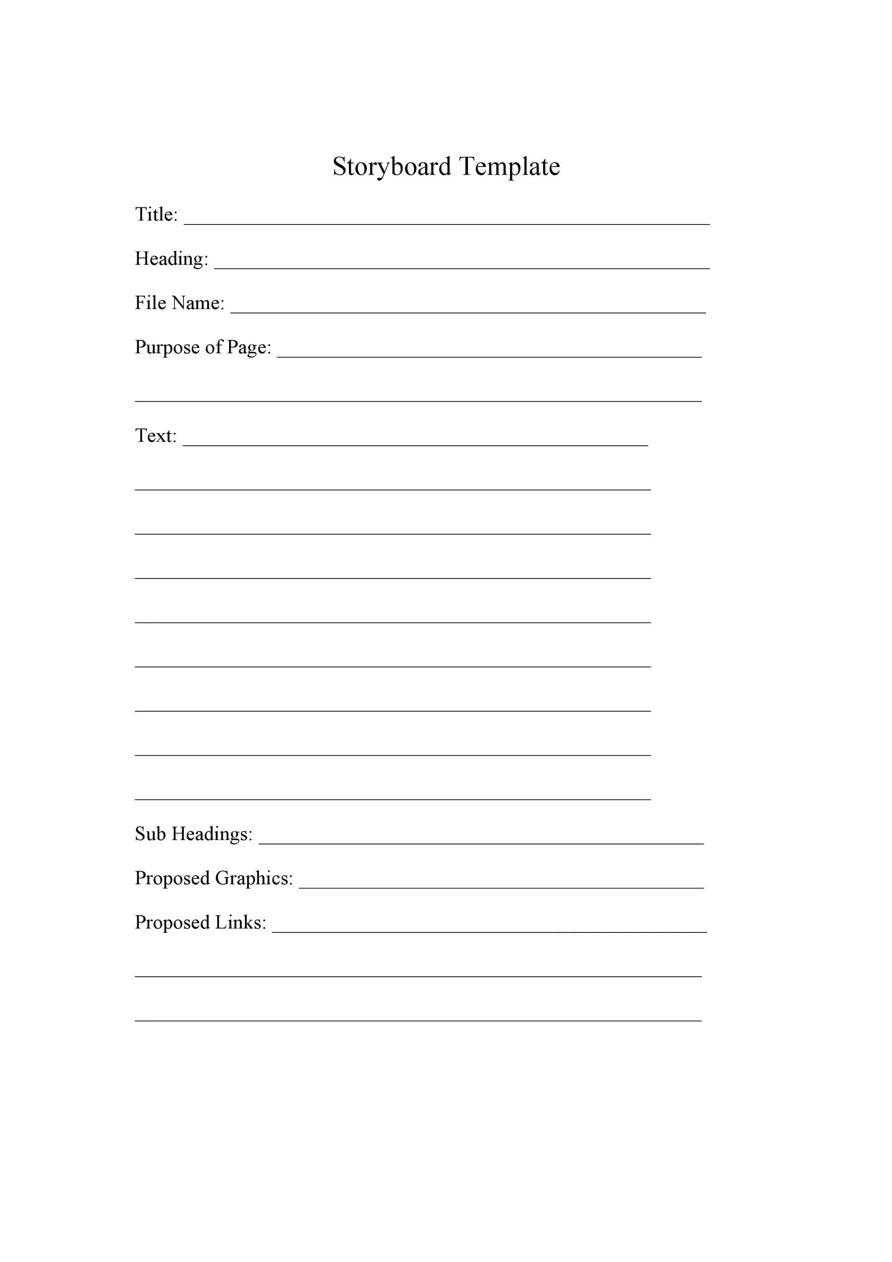 Storyboard Template 23
