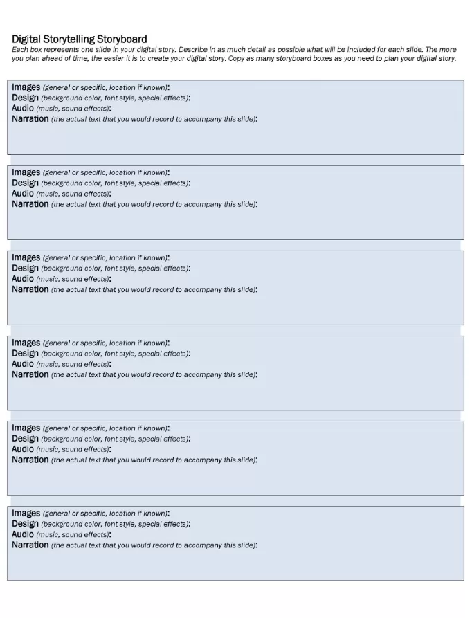 Storyboard Template 25