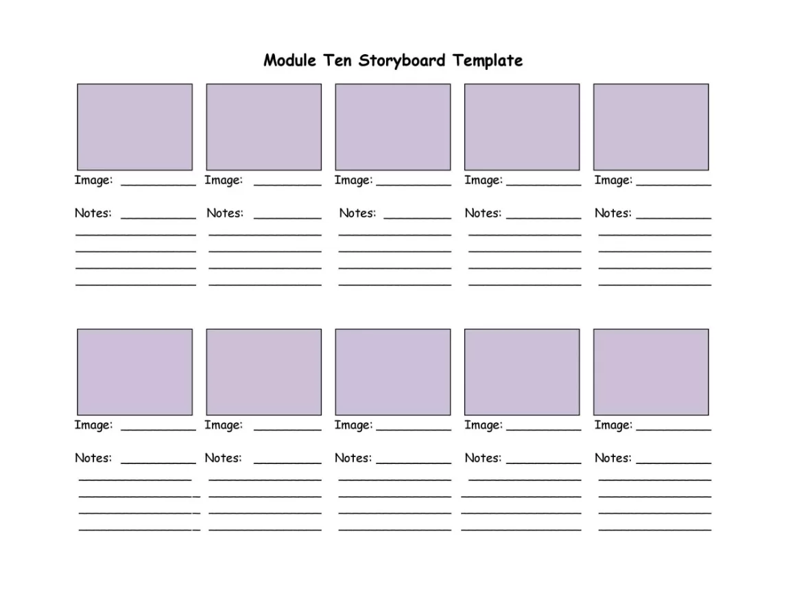Video Storyboard Template 02
