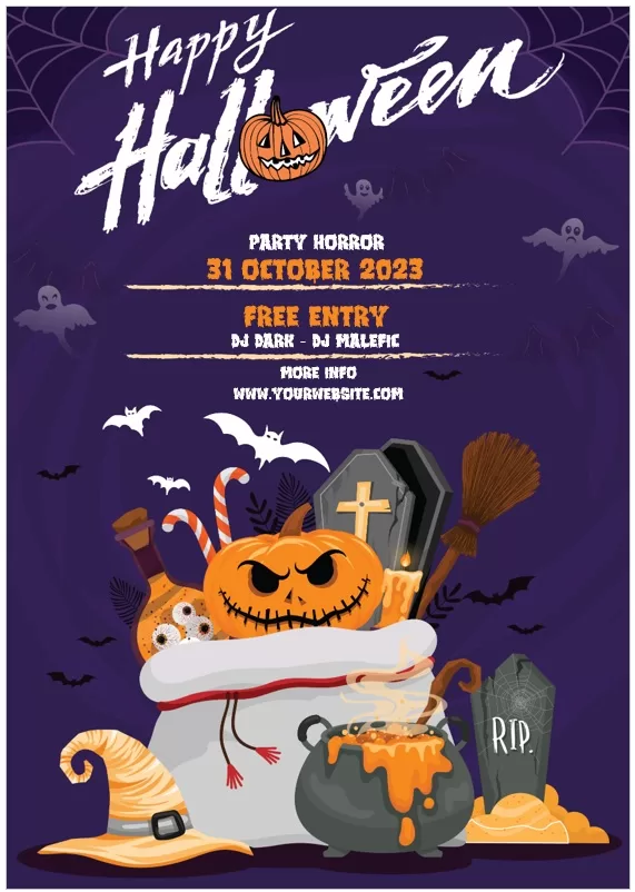Halloween Party Flyer Template