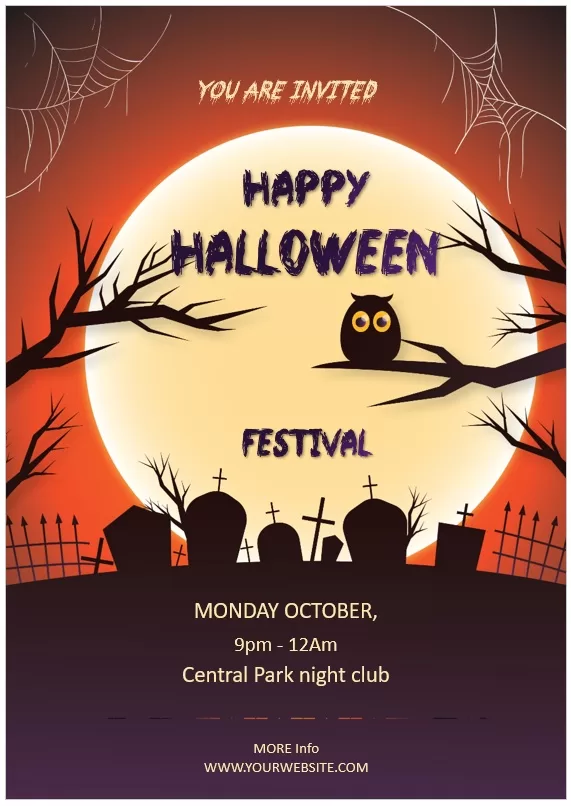 Happy Halloween Festival Flyer Design