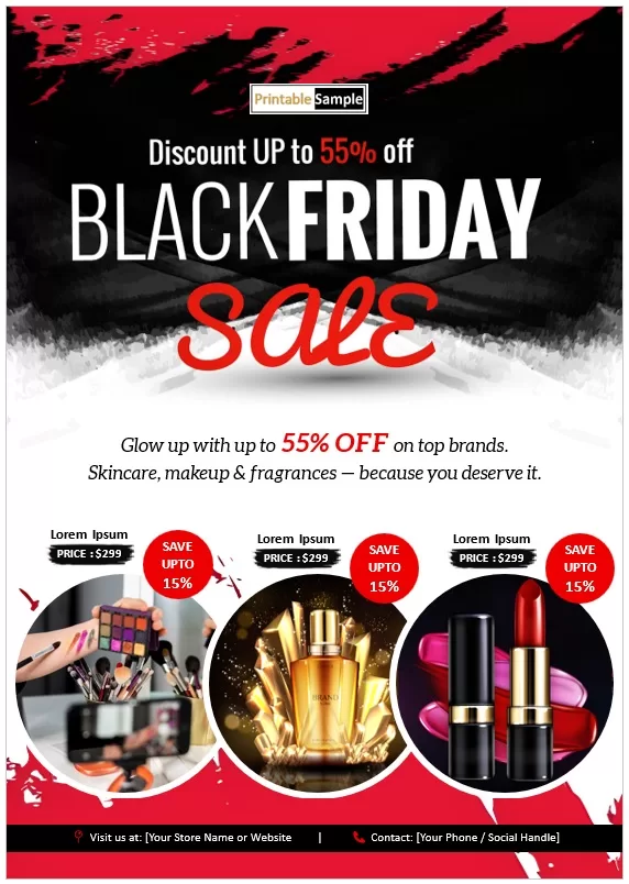Black Friday Sales Neon & Bold Flyer Template