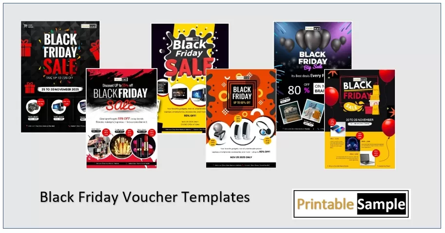 Black Friday Voucher Templates