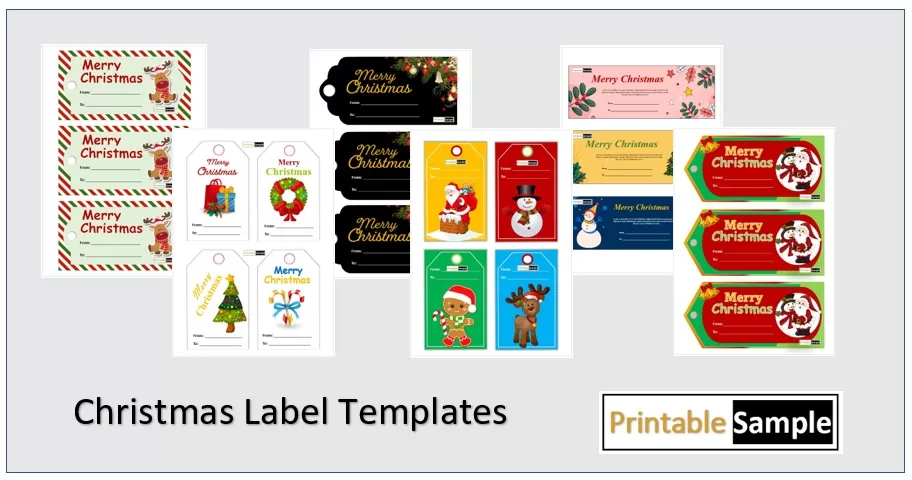 Christmas Label Templates