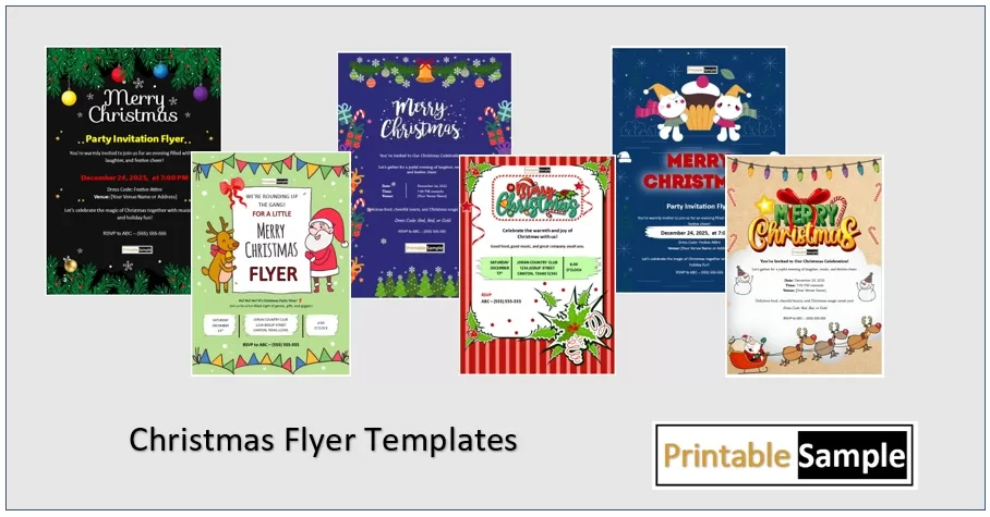 Christmas Party Flyer Templates