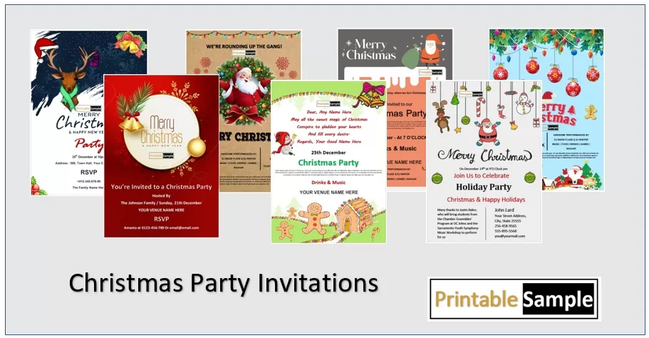 Christmas Party Invitation Templates