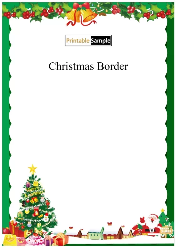 Christmas border for letters 