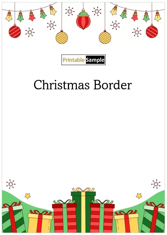Cute Christmas borders for kids 
