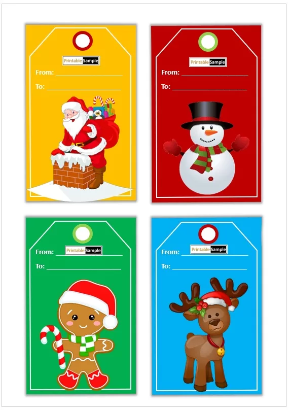 Cute Christmas label design 