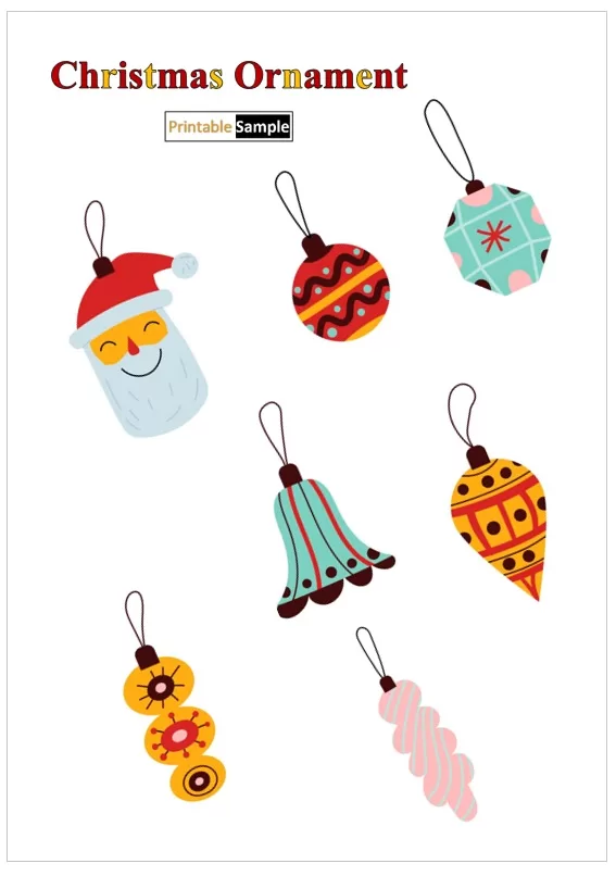 DIY Christmas decoration printables