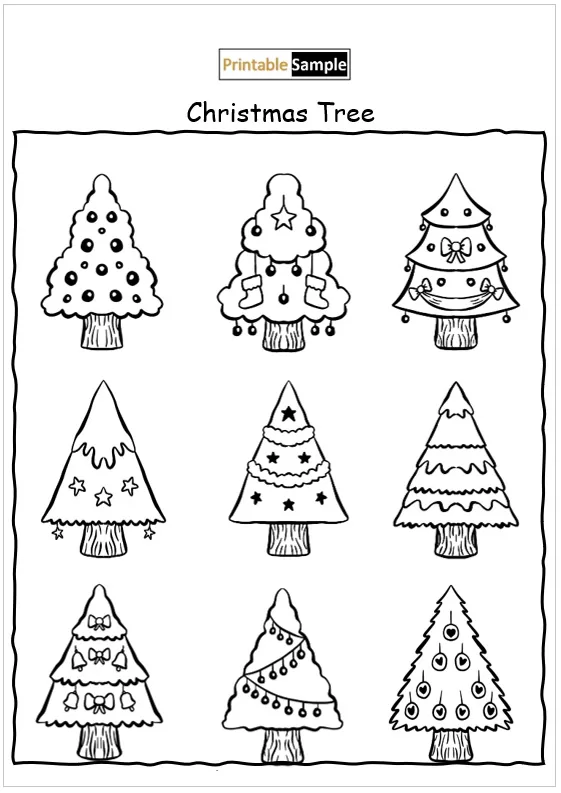 DIY Christmas tree cutouts 