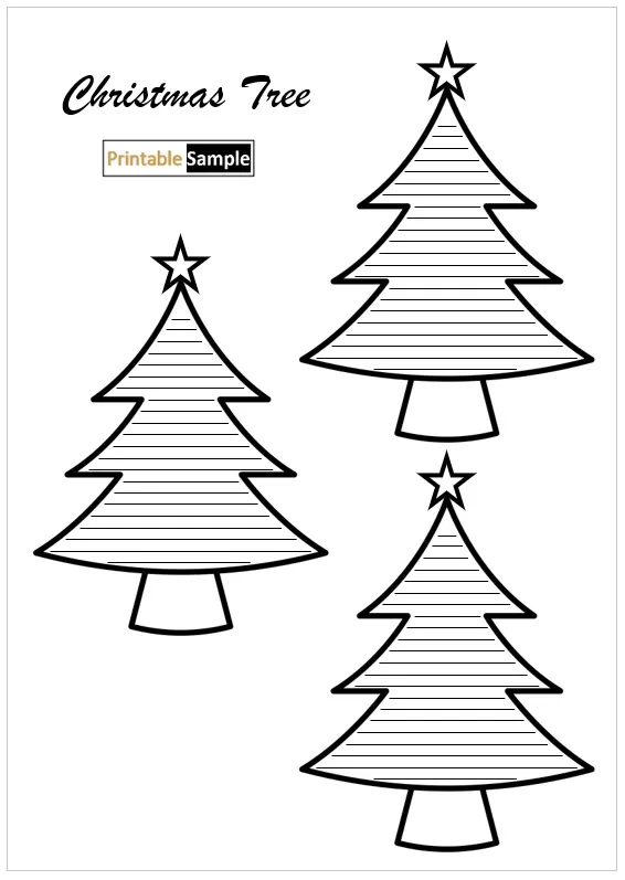 Editable Christmas tree designs 