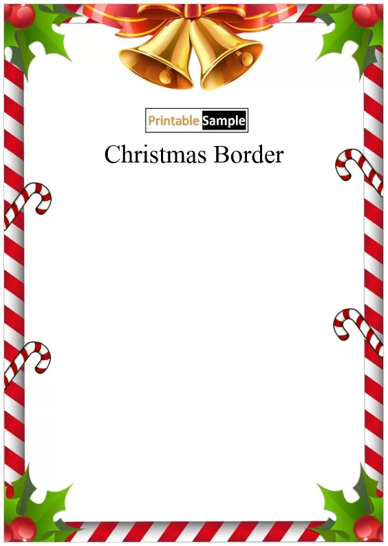 Free Christmas stationery template 
