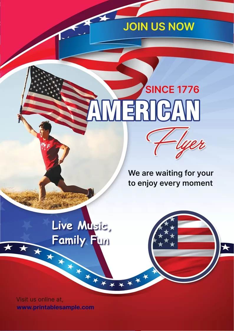 American Day Celebration Flyer Design
