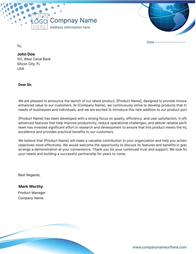 Marketing Letterhead Design