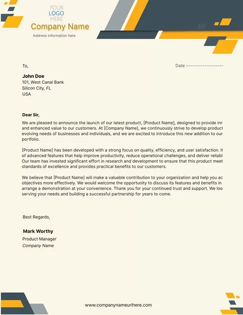 Stylish Letterhead Design